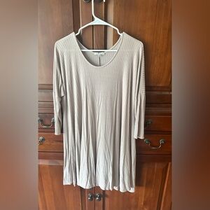 Tan/Brown Ribbed Dress